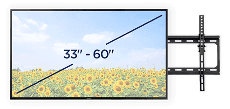 TV mount installation 33 to 60 inch